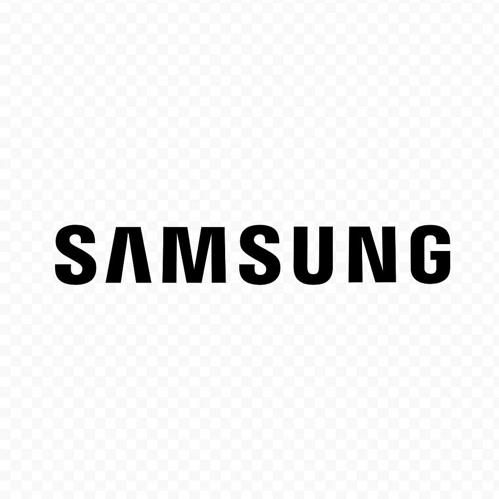 Samsung Logo on White Background
